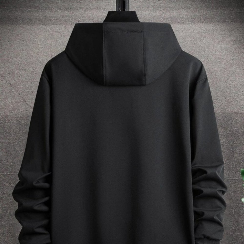 Black Mens Hoodie - Picture 3 of 7